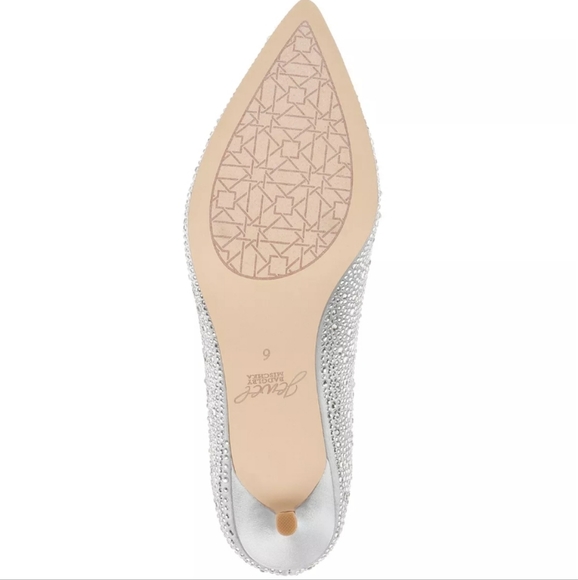 Jewel by Badgley Mischka Frenchie Evening Pumps Silver 9 - Picture 5 of 8